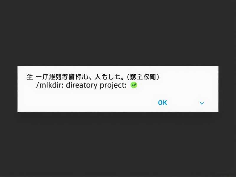 输出,mkdir: created directory project